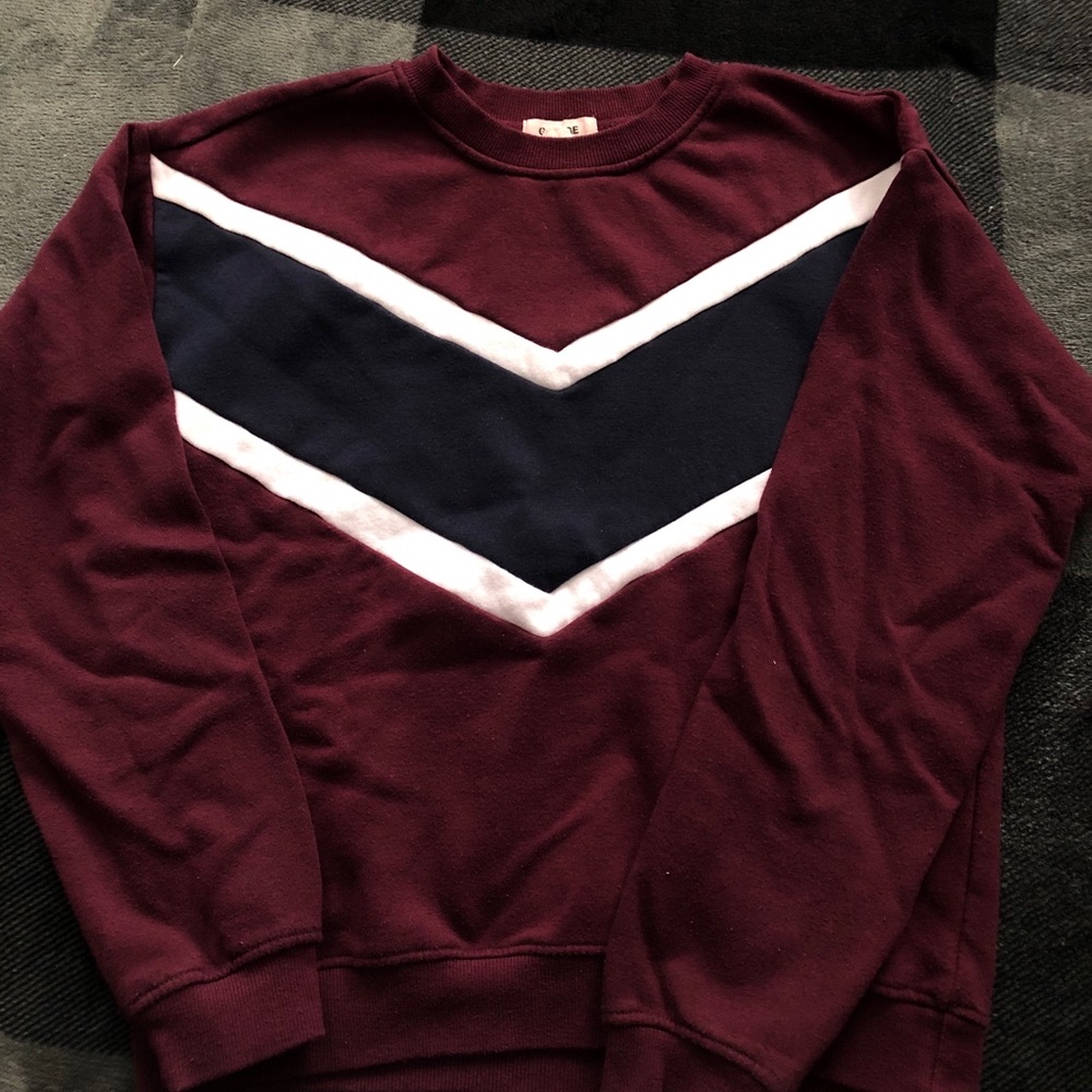 Garage chevron crewneck sweater